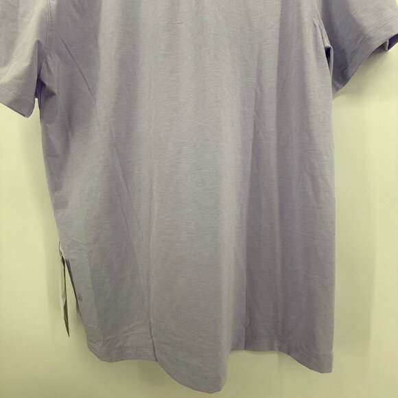 Lululemon Evolution Polo Short Sleeve NWT Lavender size Large Athletic Preppy - Picture 7 of 13